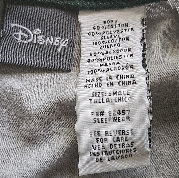 New Men's Disney Snow White Grumpy Grey and Green Seven Dwarfs Shirt Size Small - Picture 10 of 12